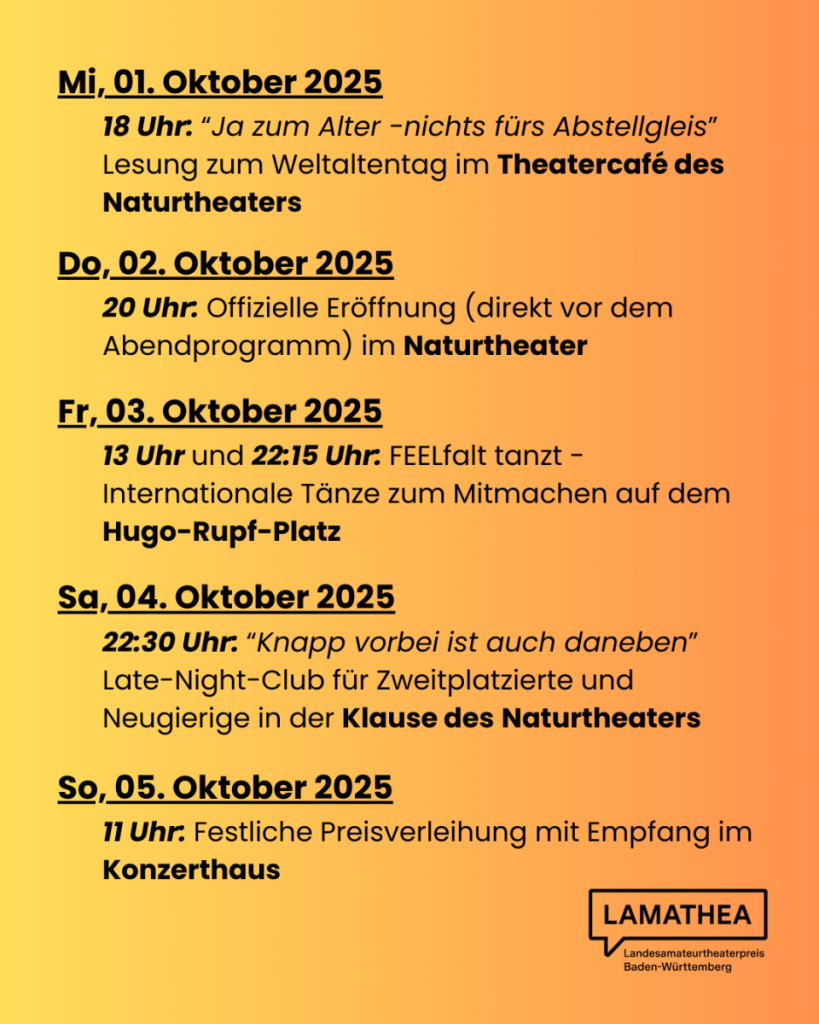 Rahmenprogramm Lamathea 2025