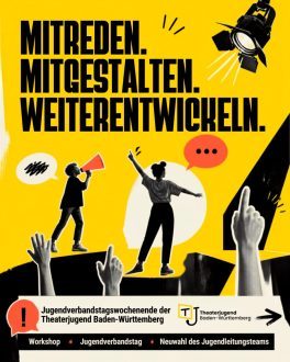Einladung zum Jugendverbandstag mit Workshopwochenende der Theaterjugend 2026